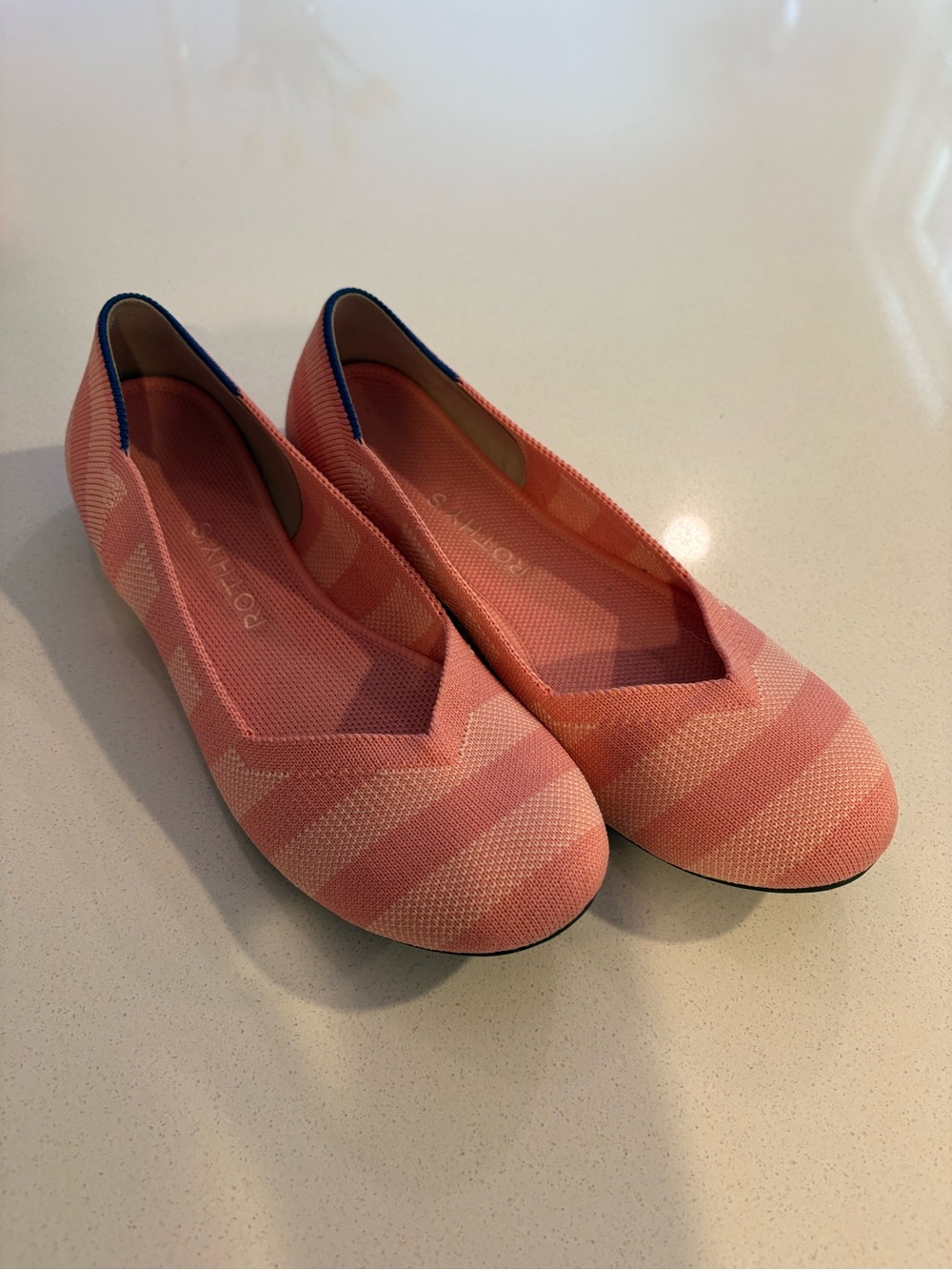 Rothy's Striped macaron Knit Ballet Flats limited edition